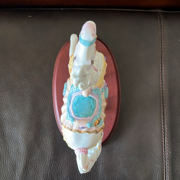 Vtg Lenox Carousel Nautical Horse Hand Painted Porcelain Collectible Figurine - Picture 9 of 14